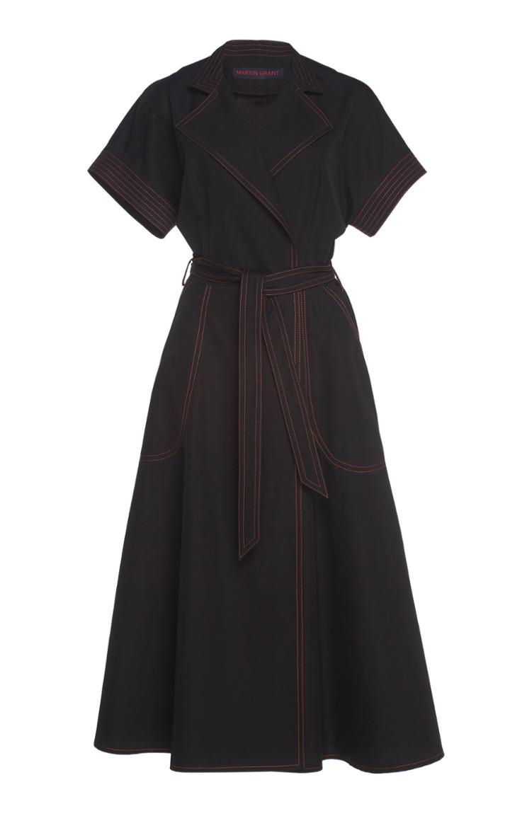 Martin Grant Cotton Wrap Dress