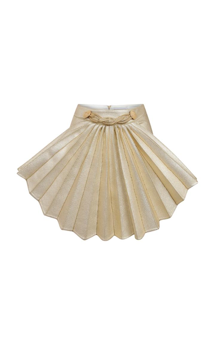 Moda Operandi Raisa Vanessa Embroided Mini Shell Skirt