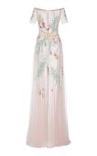 Georges Hobeika Beaded Off The Shoulder Gown