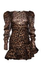 Magda Butrym Borneo Leopard Mini Dress