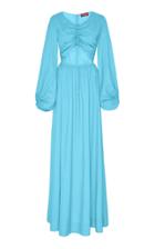 Staud Tangier Cutout Broadcloth Maxi Dress