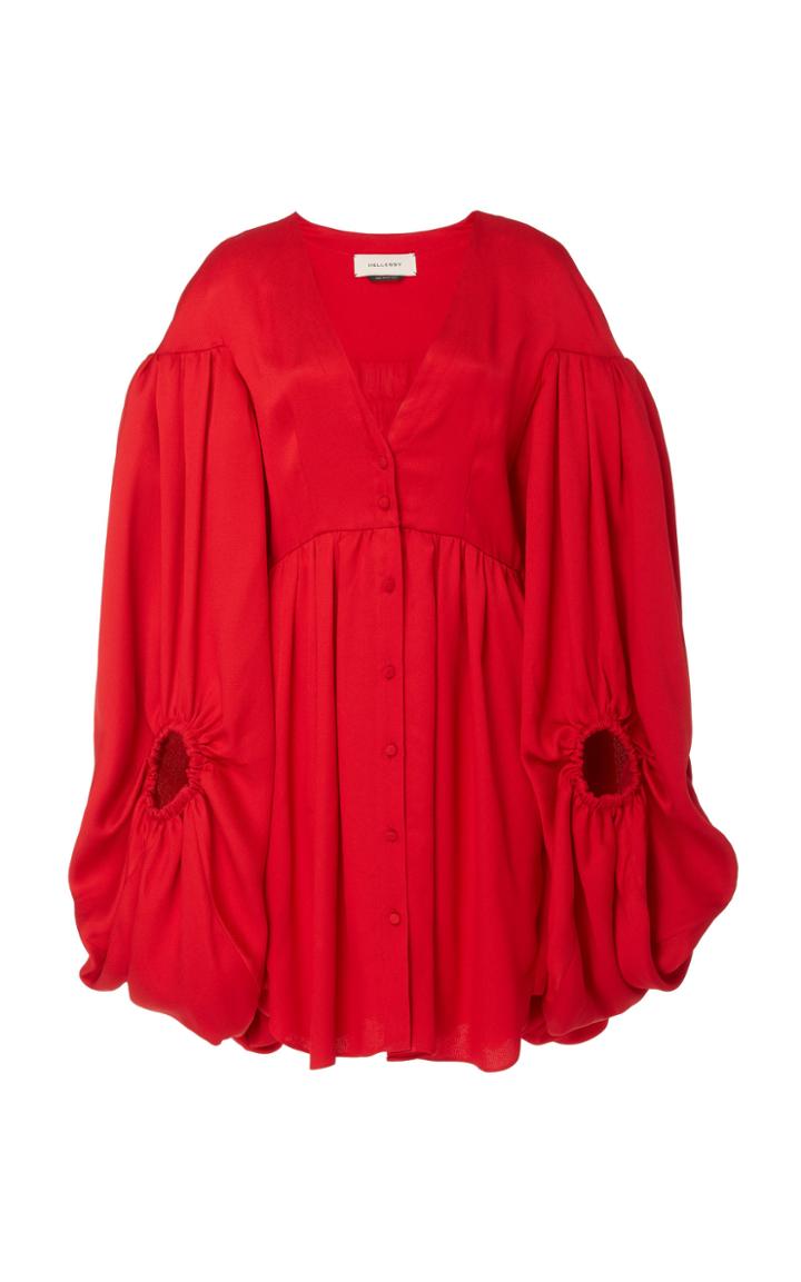 Hellessy Sonia Crepe De Chine Bubble Dress
