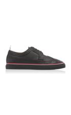 Thom Browne Pebble-grain Leather Brogue Sneakers Size: 7