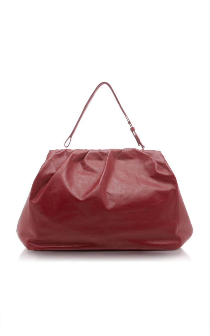 Tibi Large Glove Leather Clasp Bag