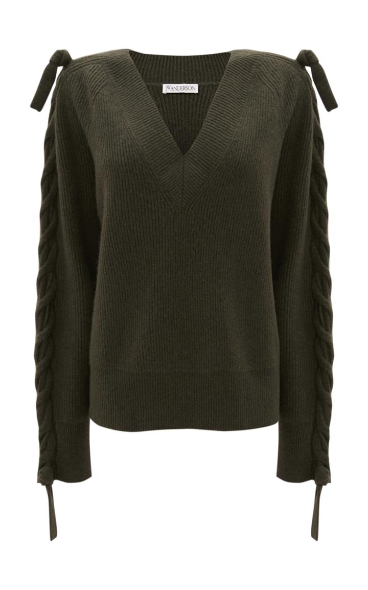 Moda Operandi Jw Anderson Braided-cable Alpaca-yak Sweater