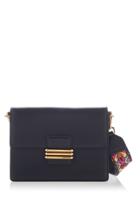 Etro Leather Flap Bag With Embroidered Strap
