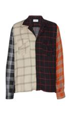 Rhude Patchwork Checked Cotton Shirt