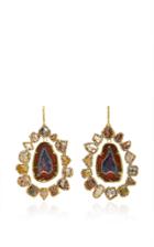 Kimberly Mcdonald Geode And Diamond Slice Earrings