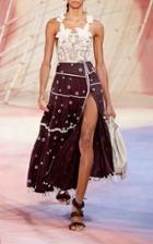 Ulla Johnson Giada Appliqud Cotton-silk Tank Top