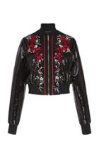 Elie Saab Embroidered Bomber Jacket
