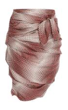 Alexandre Vauthier Printed Silk Mini Skirt