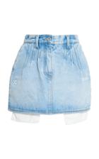 Off-white C/o Virgil Abloh High-rise Denim Mini Skirt
