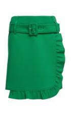 Prada Ruffled Crepe Mini Skirt Size: 46