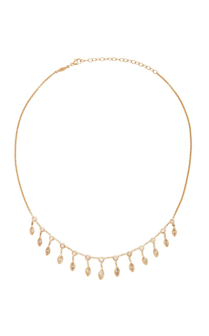 Jacquie Aiche Diamond Marquise Shaker Necklace