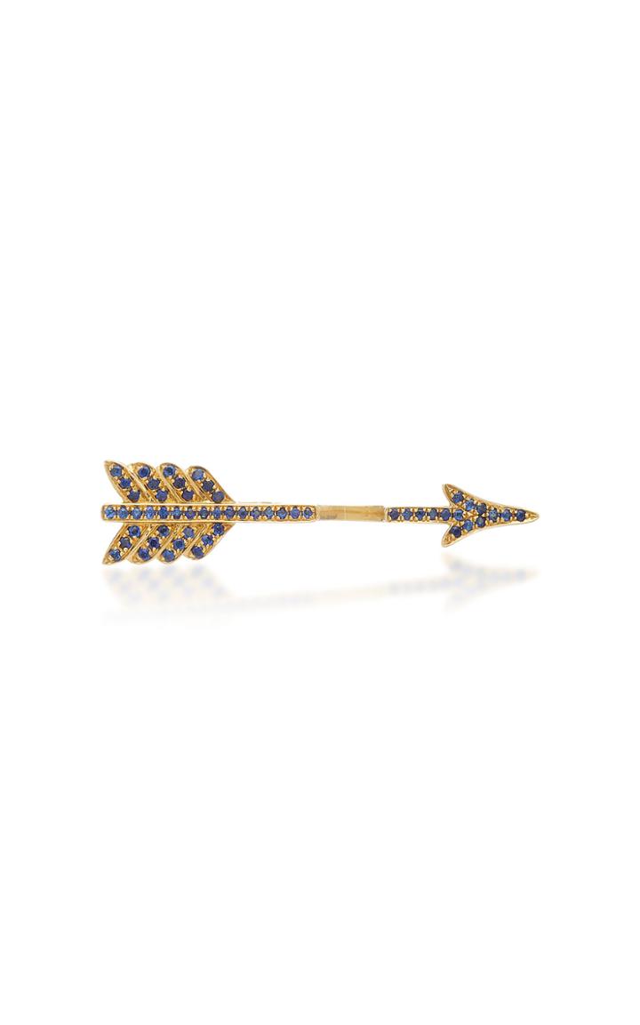 Anita Ko 18k Blue Sapphire Single Arrow Earring