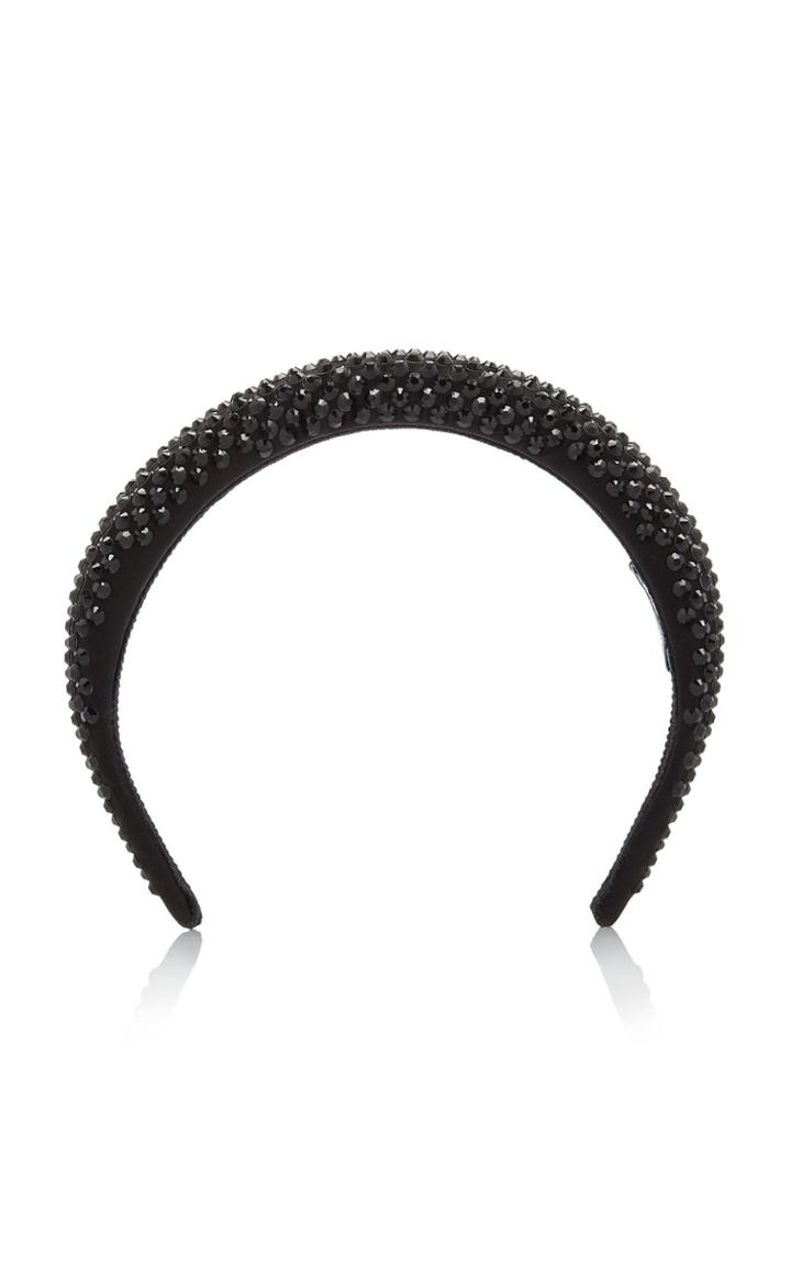 Moda Operandi Prada Crystal-embellished Silk-satin Headband