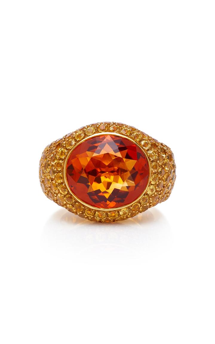 Gioia 18k Gold Citrine And Yellow Sapphire Ring