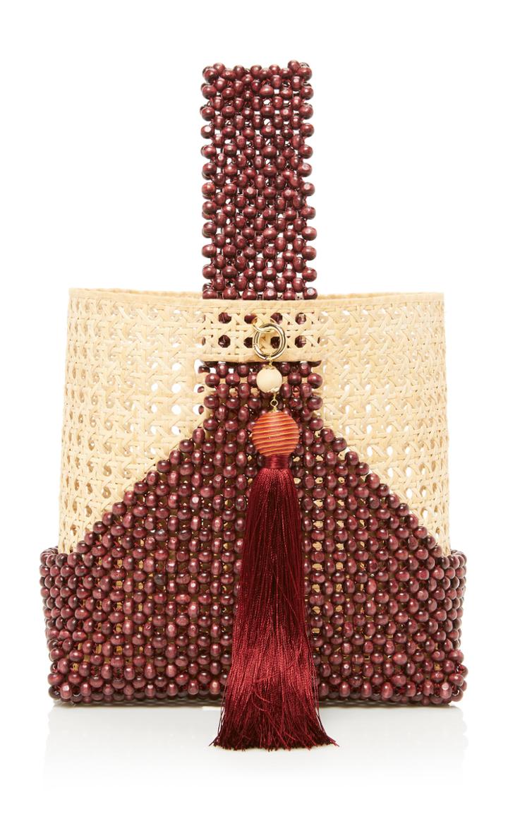 Rosantica Budd Wood And Wicker Bag