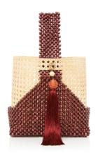 Rosantica Budd Wood And Wicker Bag