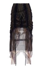 Moda Operandi Y/project Draped Tulle Drawstring Midi Skirt Size: 34