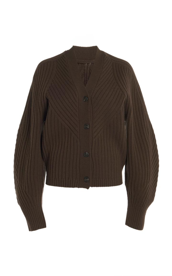 Low Classic Ribbed Knit Cardigan