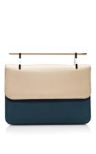 M2malletier La Fleur Du Mal Calf Leather Bag In Sand And Blue