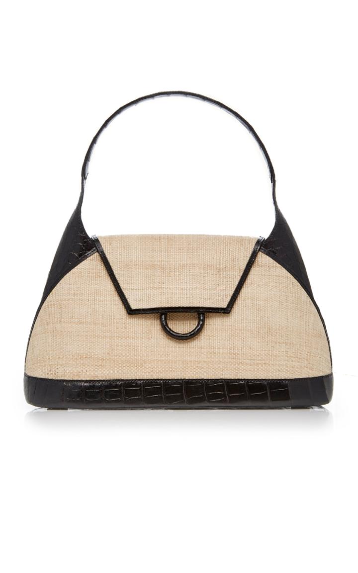 Nancy Gonzalez Canvas Top Handle With Croc