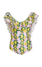 Verde Limon Havana Ruffled One Piece