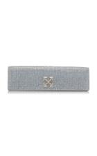 Off-white C/o Virgil Abloh Jitney 2.2 Crystal Embellished Leather Clutch