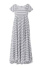Thierry Colson Romy Grey Nautical Stripes Dress