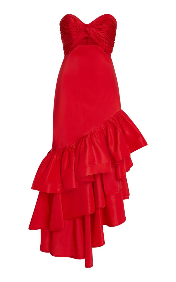 Johanna Ortiz Spicy Margarita Silk Faille Dress