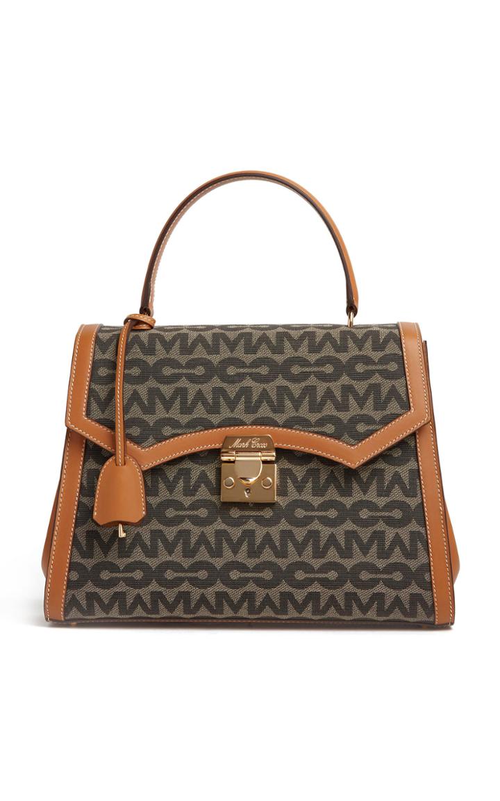 Moda Operandi Mark Cross Madeline Lady Mc Jacquard Top Handle Bag