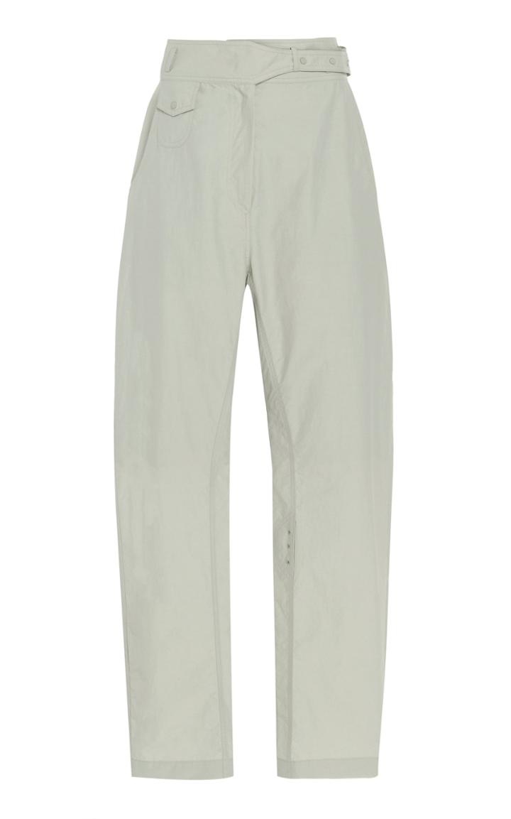 Low Classic Belted Straight-leg Pants