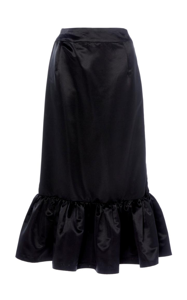 Rahul Mishra Satin Ruffled Skirt