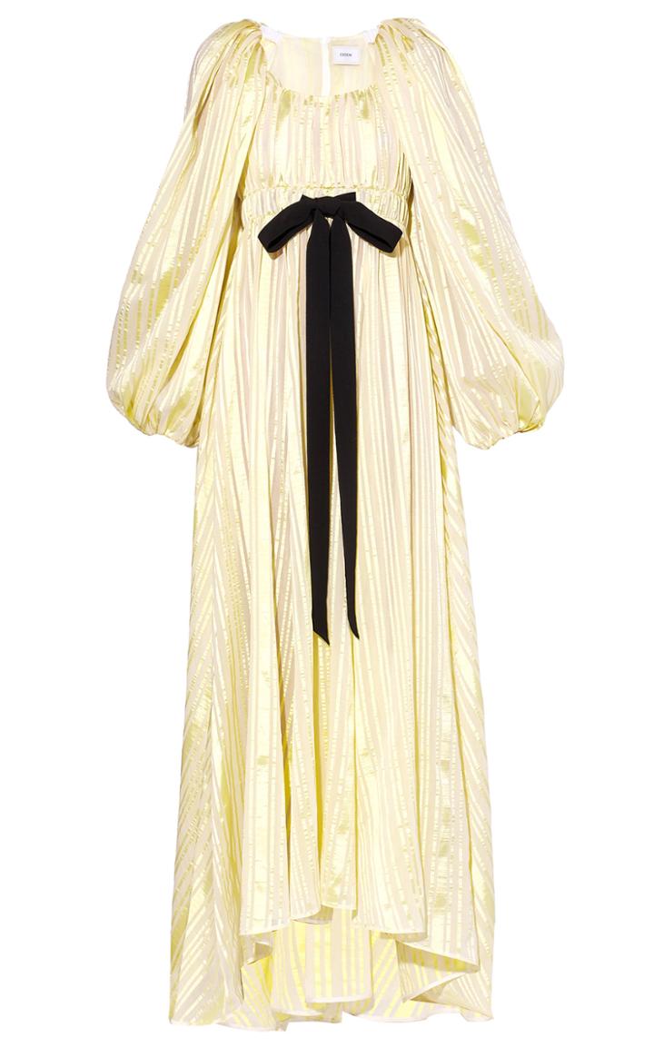 Moda Operandi Erdem Ozella Tie-waist Balloon Sleeve Gown
