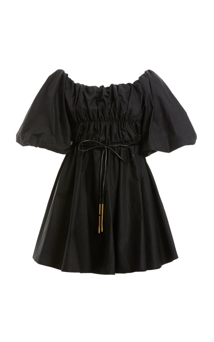 Ellery Freedom Puff-sleeve Off-the-shoulder Cotton Mini Dress