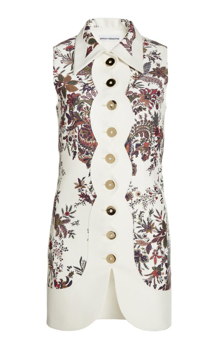 Paco Rabanne Printed Cotton-blend Tunic