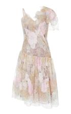 Rodarte Asymmetric Waxed Lace Dress