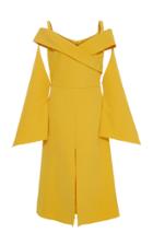 Christian Siriano Off-the-shoulder Cross Bodice Dress