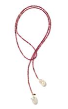 Joie Digiovanni Tourmaline And Pearl Lariat Necklace