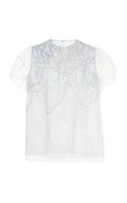 Delpozo Sequin-embroidered Tulle Top