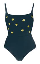 Anemone Floral-embroidered Swimsuit Size: Xs