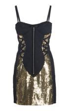 Moda Operandi Dundas Lace-paneled Sequined Mini Dress