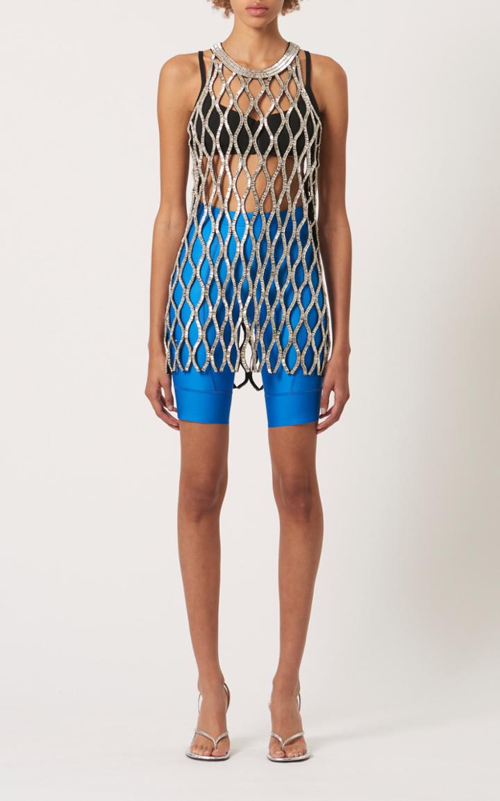 Moda Operandi David Koma Crystal Net Mini Dress