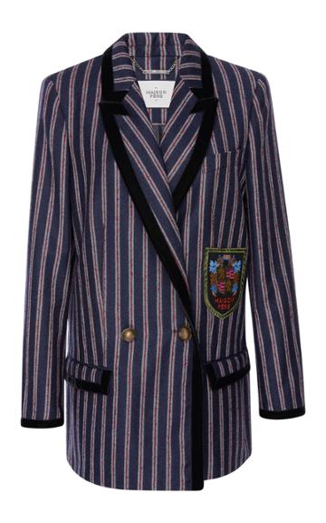Maison Pre Striped Crest Blazer