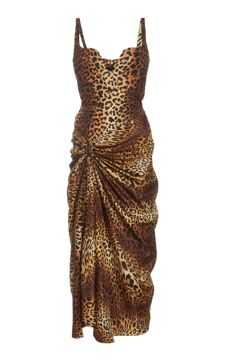 Moda Operandi Prabal Gurung Printed Draped Mini Dress