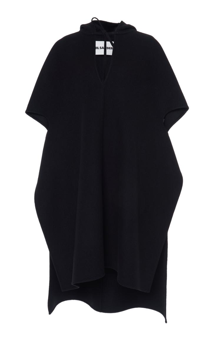 Moda Operandi Jil Sander Hooded Wool Cape