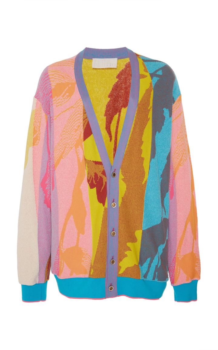 Moda Operandi Peter Pilotto Oversized Jaquard-knit Cardigan Size: S