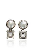 Sophie Buhai Firenze Sterling Silver, Pearl And Crystal Quartz Earring