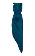 Cushnie Asymmetric Silk Gown